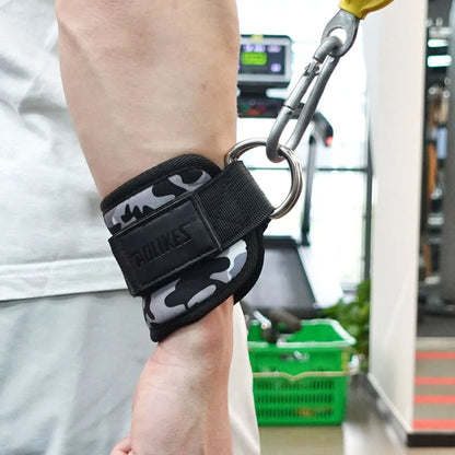 Adjustable D-Ring Ankle Straps for Cable Machines-Comfortable Ankle Cuffs for Glute&Leg Muscle Strength Training in Gym