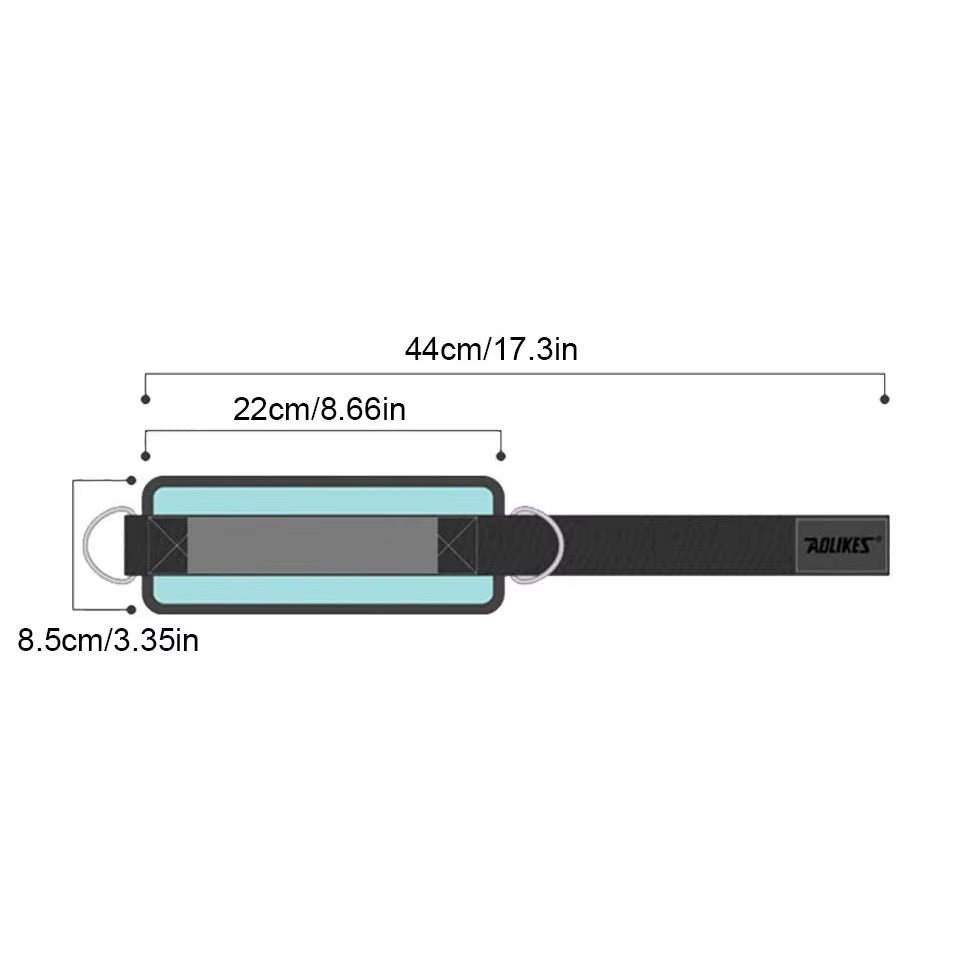 Adjustable D-Ring Ankle Straps for Cable Machines-Comfortable Ankle Cuffs for Glute&Leg Muscle Strength Training in Gym