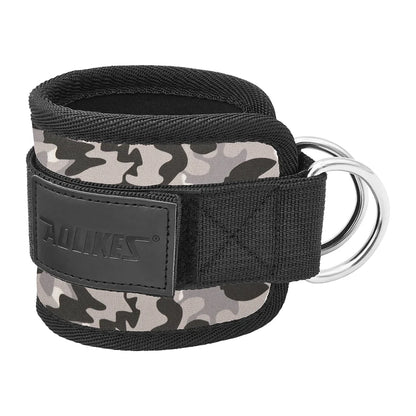 Adjustable D-Ring Ankle Straps for Cable Machines-Comfortable Ankle Cuffs for Glute&Leg Muscle Strength Training in Gym