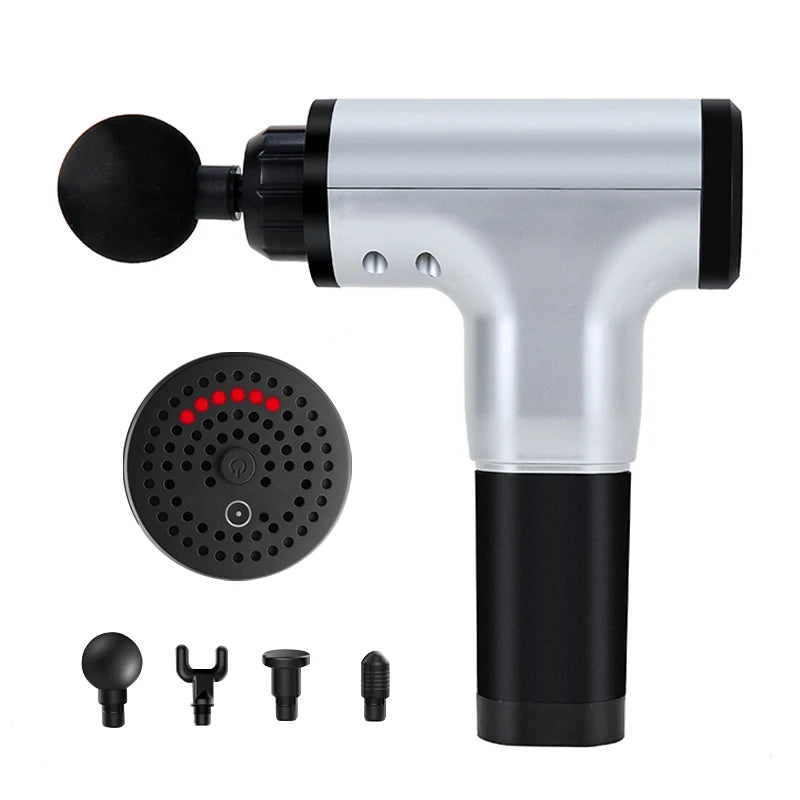 Deep Tissue Massage Gun — 4 Heads