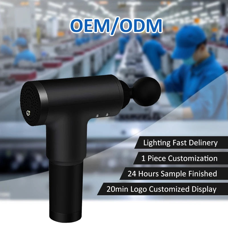 Deep Tissue Massage Gun — 4 Heads