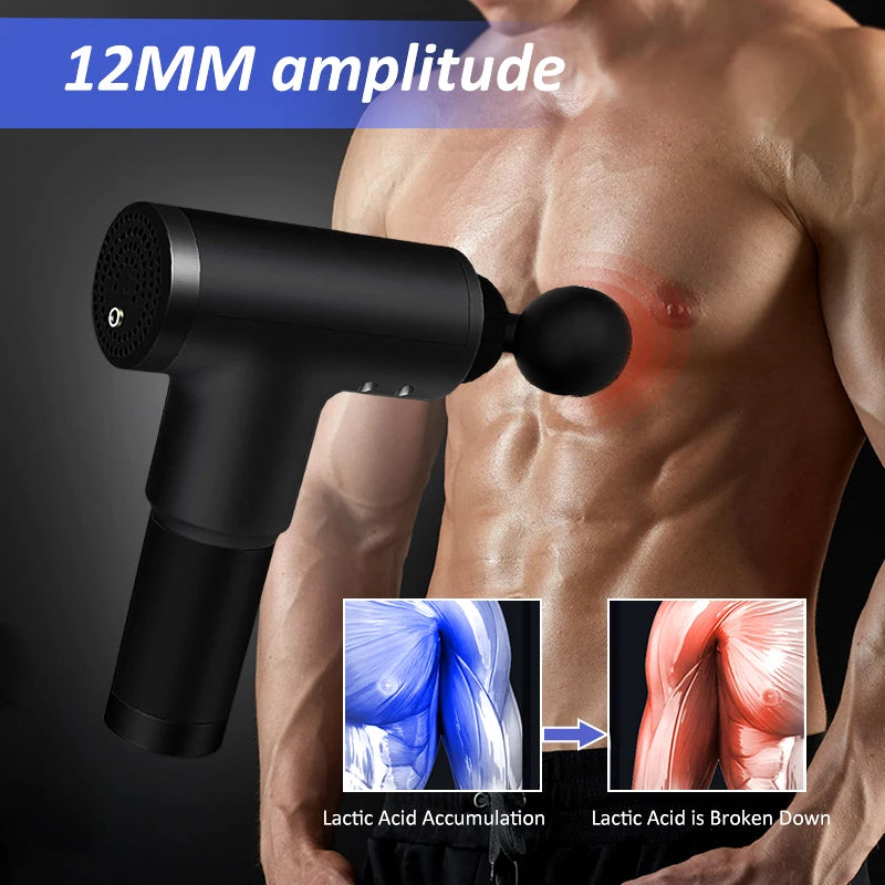 Deep Tissue Massage Gun — 4 Heads