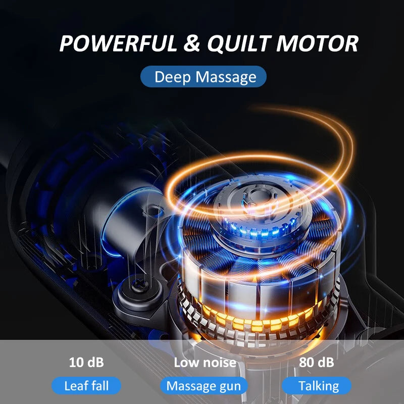 Deep Tissue Massage Gun — 4 Heads