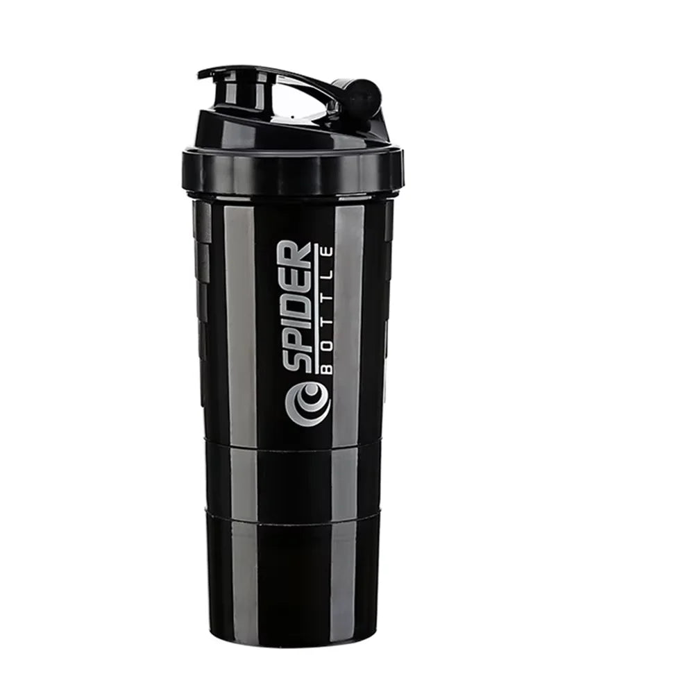 3 Layers Shaker Protein Bottle Powder
