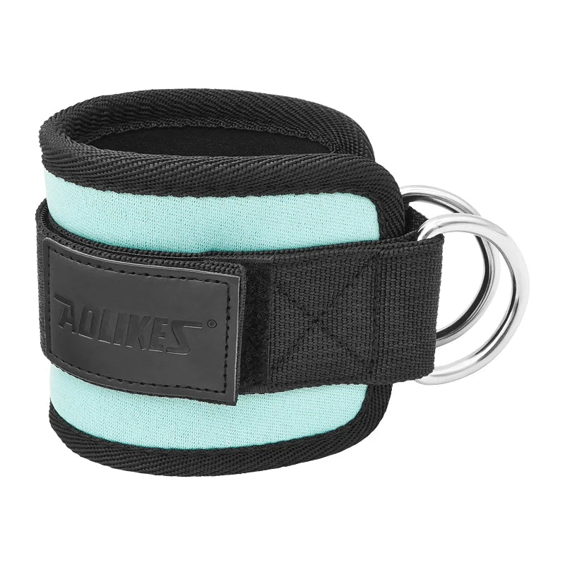 Adjustable D-Ring Ankle Straps for Cable Machines-Comfortable Ankle Cuffs for Glute&Leg Muscle Strength Training in Gym